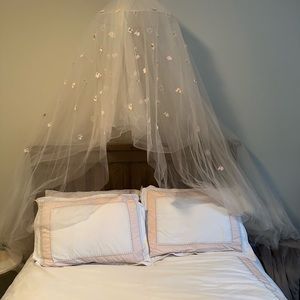 Pottery Barn Blush Pink Canopy